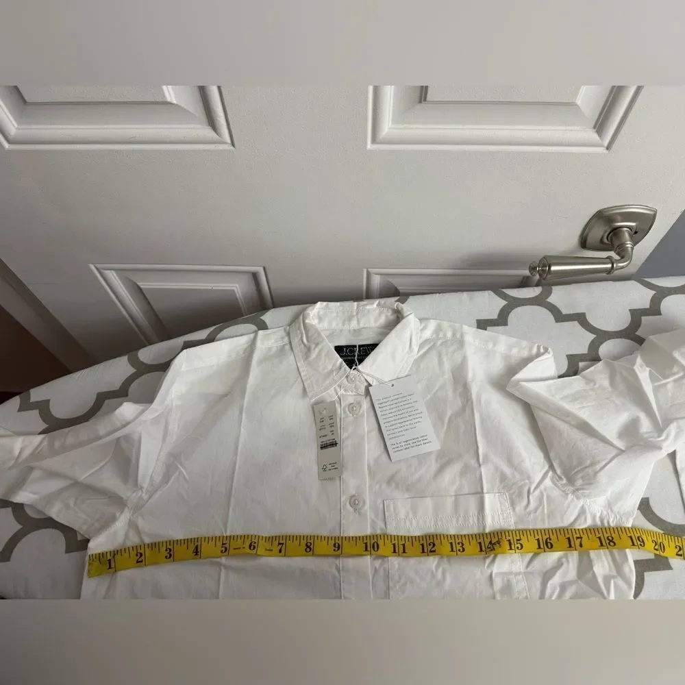J.Crew Garçon classic shirt in cotton poplin NWT Size 00